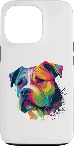 Vista 10 de Colorful American Bulldog American Bully Men Women Case for iPhone 17