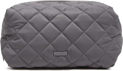 Vista 5 de Vera Bradley Bolsa organizadora de maquillaje cosmético grande de sarga de rendimiento para mujer