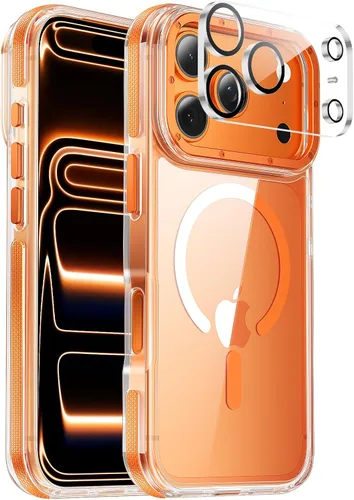 Vista 69 de Funda magnética para iPhone Air con protector de lente de cámara, protección grado militar de 10 pies, compatible con funda MagSafe Slim para iPhone