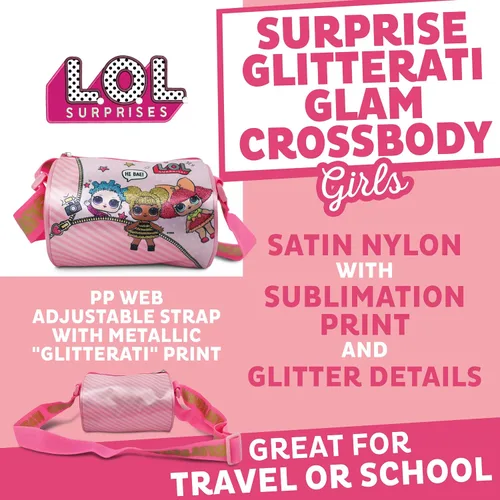Vista 4 de LOL Surprise Bandolera para niñas con correa ajustable