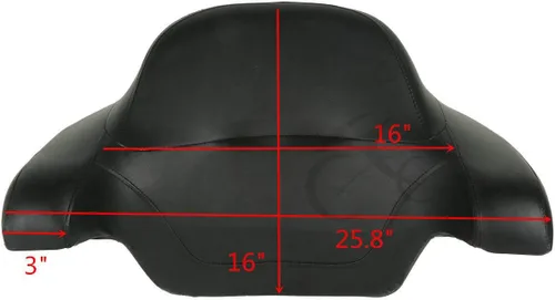 Vista 5 de XFMT - Respaldo trasero y cajuela para Harley Davidson Touring Glide, Style 3