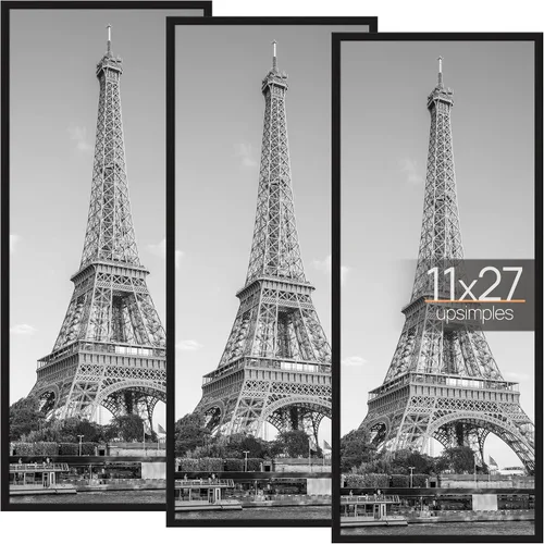 Vista 21 de upsimples Portarretratos de 11 x 14 pulgadas, color negro, paquete de 3 marcos de póster a prueba de arañazos de 11 x 14 pulgadas para galería
