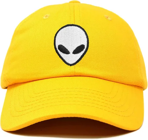Vista 13 de DALIX Gorra de béisbol Alien Head para hombre y mujer Beige