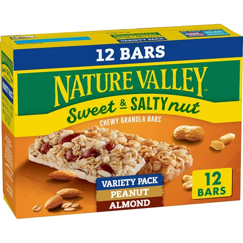 Vista 9 de Nature Valley Barras de granola de nueces dulces y saladas, paquete variado, 15 barras, 18 onzas