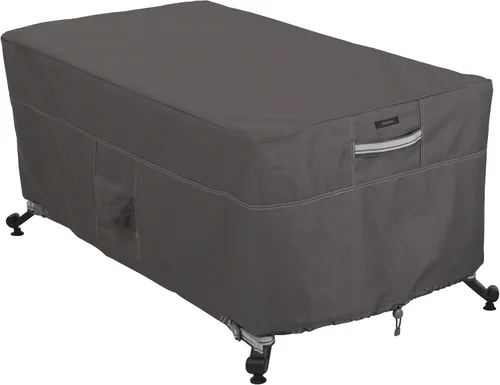 Vista 10 de Classic Accessories – Cobertor para mesa/hoguera rectangular de 40 pulgadas resistente al agua Ravenna, cubierta de hoguera al aire libre