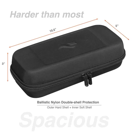 Vista 5 de ButterFox Switch Carrying Case for Nintendo Switch OLED, Fits Charger, Joy Con Grip, 18 Games and Protective Case (Black)
