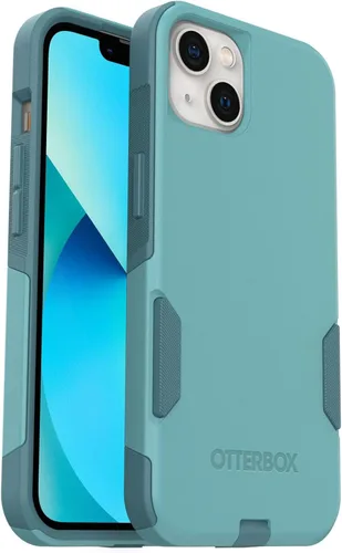 Vista 9 de OtterBox Funda para iPhone 13 (solamente) de la serie Commuter, color negro, delgada y resistente, apta para bolsillo, con protección de puerto