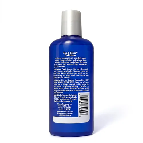 Vista 5 de Solución Tend Skin para cortes antiestéticos, pelos encarnados y quemaduras de afeitado, Tónico post-afeitado y depilación para hombres y mujeres