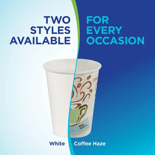 Vista 5 de Dixie PerfecTouch Taza de café caliente de papel aislante de 12 onzas por GP PRO (Georgia-Pacific), Coffee Haze, 5342CDSBP, 160 tazas por caja