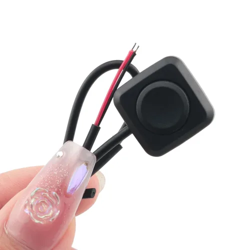 Vista 4 de 4 unids negro interruptor momentáneo botón de encendido apagado interruptor 12 V 24 V montaje en superficie mini botón interruptor