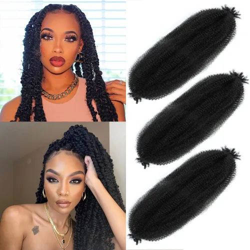 Vista 34 de Trenzas Afro Twist de 12 pulgadas - Cabello trenzado al crochet estilo Afro (12 pulgadas (Paquete de 3), 30#)