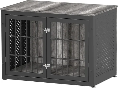 Vista 19 de rehomerance Jaula/Mueble de Servicio Pesado de 26" para Perros Pequeños, Perrera de Metal para Perros con Alta Ansiedad, Jaula para Mascotas a