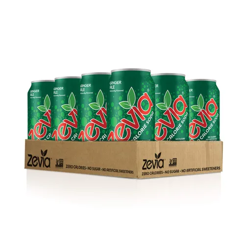 Vista 6 de Zevia Zero Calorie Ginger Ale - Latas de soda (paquete de 24 de 12 onzas + 12 paquetes de 16 onzas)