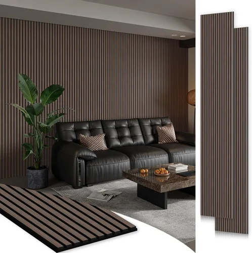Vista 15 de Smartstandard Panel de Pared de Listones de Madera de Muestra, Paneles de Pared de Madera Insonorizados, Paneles de Madera Acústicos para Pared