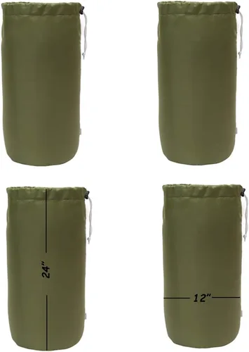 Vista 9 de Bolsa de saco, resistente al agua, con cordón duradero, paquete de 4