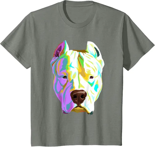 Vista 111 de Colorida camiseta Dogo Argentino, Negro, S