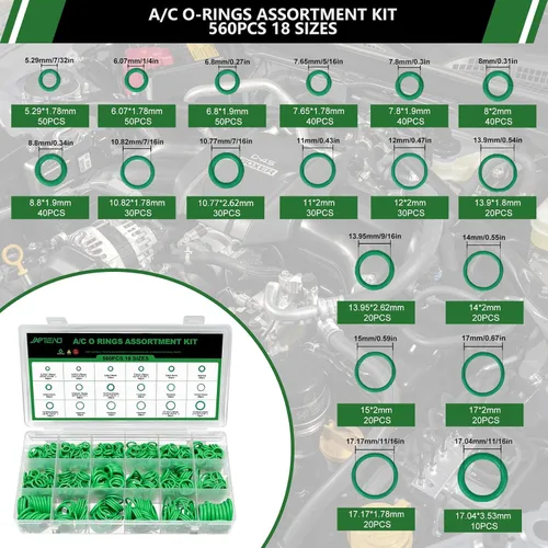 Vista 4 de 6 Sets 951PCS Car A/C Repair Kits for R12 & R134a Systems