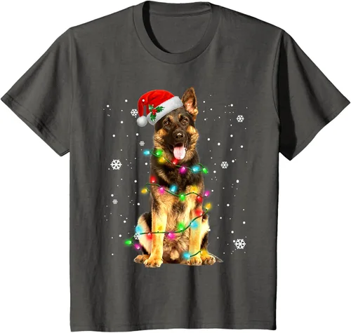 Vista 39 de Suéter de Navidad para perros de pastor alemán, suéter de Navidad para regalos de perros, Negro, S