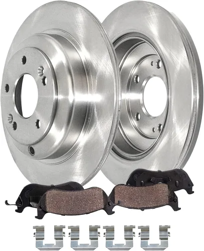 Vista 28 de Detroit Axle - Kit de freno trasero para Ford Explorer 2020-2025 2024-2025 Rotores de freno de disco Mustang Pastillas de freno de cerámica