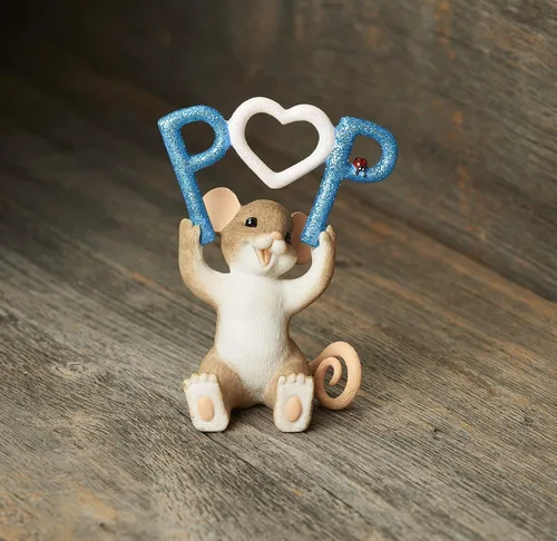 Vista 6 de Roman - Colección Charming Tails, figura pop, 3.5 pulgadas de alto, resina y piedra, duradera, coleccionable, bonita figura decorativa de ratón