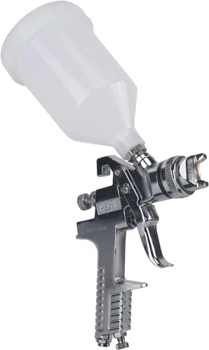Vista 5 de Valu-Air H827-B Pistola de pulverización de aire de alimentación por gravedad HVLP de 20 onzas con regulador (boquilla de 0.055 in)