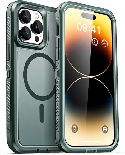 Vista 50 de AICase Funda para iPhone 13 Pro Max [compatible con Magsafe], protección magnética resistente contra caídas, cuerpo completo, a prueba de golpes, a