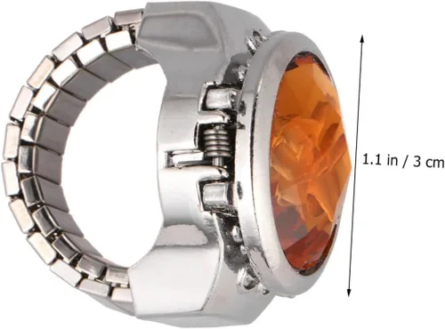 Vista 8 de ERINGOGO 2 unids reloj para hombre reloj mujer reloj hombre anillo reloj