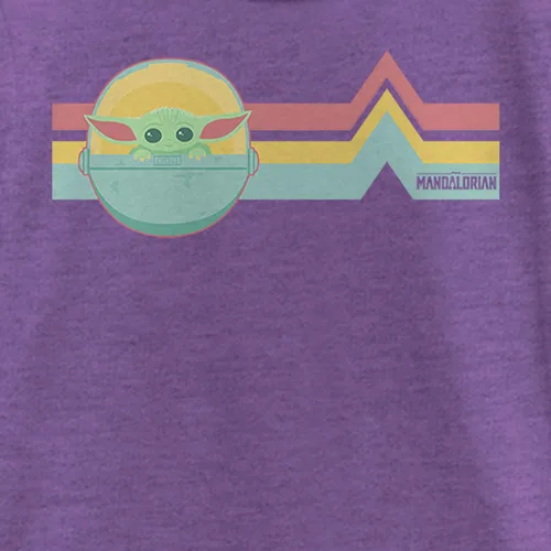 Vista 2 de Star Wars The Mandalorian El Niño Retro Stripes T-Shirt