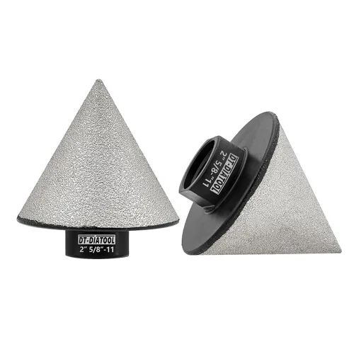 Vista 7 de DT-DIATOOL Brocas biseladas de diamante - Broca de corona de diamante de 4/5 pulgadas x 5/8"-11 rosca para agrandar, recortar, dar forma a agujeros