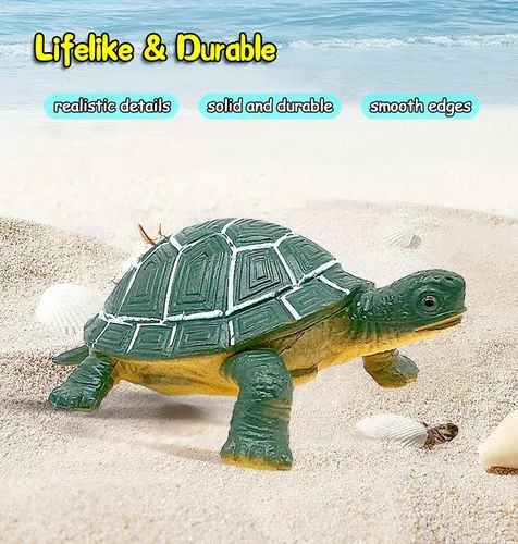 Vista 4 de Figuras de animales marinos del océano, paquete de 12 juguetes de baño de plástico suave realistas para niños pequeños, niños y niñas