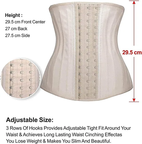 Vista 4 de YIANNA Underbust Corsé deportivo modelador de figura de látex para mujer