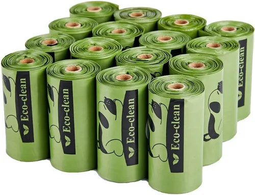 Vista 2 de ECO-CLEAN Bolsas de excremento biodegradables, 16 rollos/240 bolsas