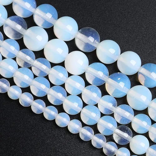 Vista 25 de 60 cuentas sueltas de piedra natural de turquesa africana de 0.236 pulgadas (6 mm) para hacer joyas, pulseras de bricolaje