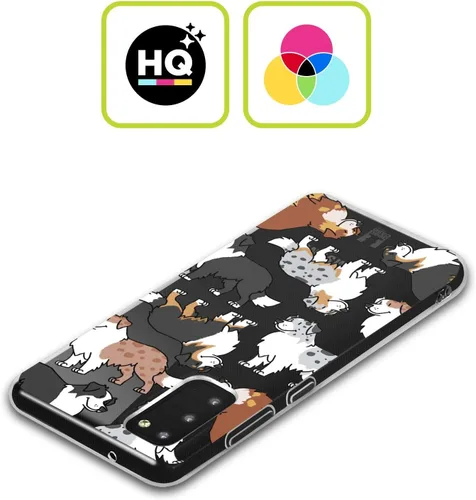 Vista 2 de Head Case Designs Funda de gel con 3 patrones de raza de perro de pastor australiano [protección de grado militar] compatible con Samsung Galaxy S22