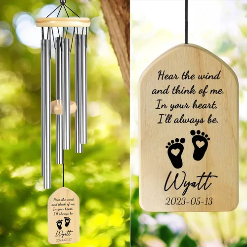 Vista 28 de Campanillas de viento conmemorativas para la pérdida de la madre, regalo de condolencias en memoria de mamá