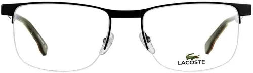 Vista 2 de Lacoste Gafas Unisex Rectangular Transparente L2248 001 56, Negro