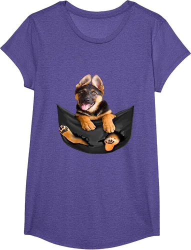 Vista 61 de Dog Lovers Gifts - Camiseta divertida con cara de perro con bolsillo, Negro, S