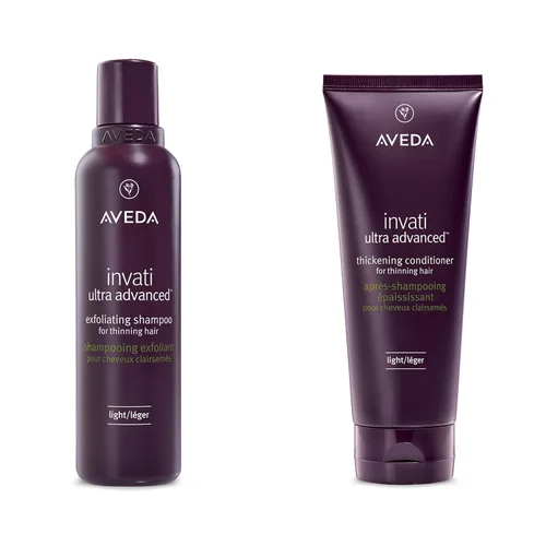 Vista 12 de Aveda Invati Ultra Advanced Exfoliating Shampoo Light & Rich Step 1 of 4 Reduces Hair Loss by 77% for Medium to Thick Thinning Hair Types