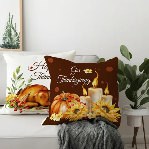 Vista 201 de Juego de 2 fundas de almohada de 16 x 16 pulgadas, diseño patriótico de bandera estadounidense con estrellas para exteriores, estilo casa de campo