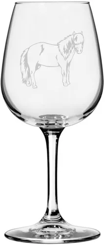 Vista 59 de Abaco Barb Body Horse - Copa de vino grabada multiusos (12.75 onzas) Unique Gifts for Horse Lovers, Personalized Wine Glasses, All-Purpose