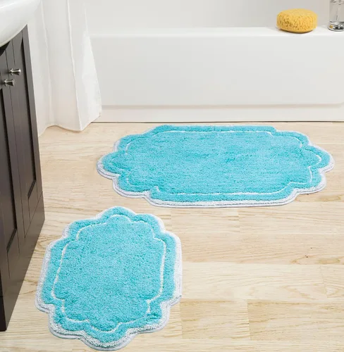Vista 9 de Home Weavers - Tapete de baño 100% algodón copetudo, supersuave y absorbente, lavable a máquina y apto para secadora lino