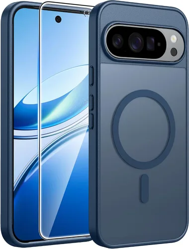 Vista 205 de FNTCASE - Funda para iPhone 16 Pro: magnética, mate, translúcida, de grado militar, protectora contra caídas, resistente, fina, duradera y a prueba
