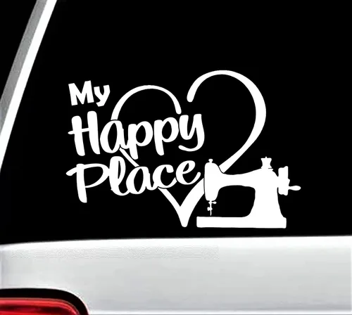 Vista 4 de My Happy Place BG 853 - Adhesivo decorativo para ventana de coche
