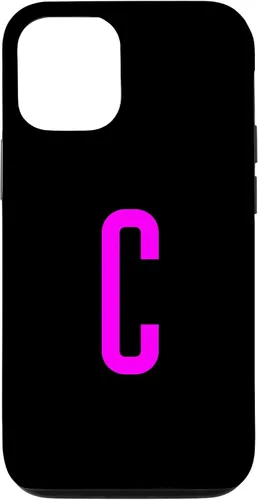 Vista 26 de iPhone 16 Letter C Magenta Favorite Initial Monogram Case