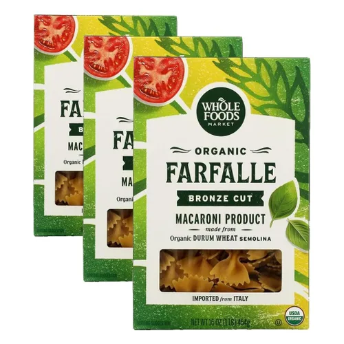 Vista 2 de Whole Foods Market, Farfalle orgánico, 16 onzas