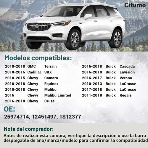 Vista 2 de 25974714 Interruptor de asiento eléctrico Interruptor de ajuste delantero izquierdo lado del conductor para Buick Chevy Cadillac GMC Ajustador Botón