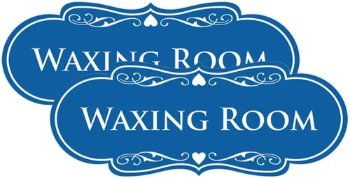 Vista 20 de Designer Waxing Room Sign (negro) - Pequeño 1 paquete