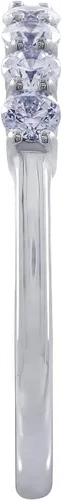 Vista 2 de Tienda Collection Sterling Silver 7-Stone Ring made with Infinite Elements Cubic Zirconia