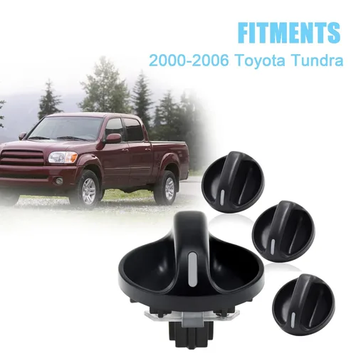 Vista 6 de RDBS Pomo de control de clima CA para Toyota Tundra 2000-2006 - Pomo de interruptor de control de aire acondicionado y calentador, reemplaza