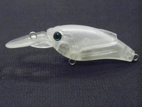 Vista 33 de 10 Señuelo en Blanco sin Pintar Minnow Crankbait de Agua Superior sin Labios Jerkbait Señuelos de Pesca